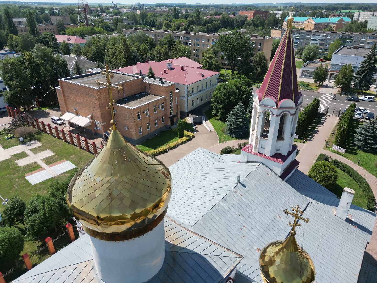 видео с коптера, серебряные пруды, церковь, города, культура,