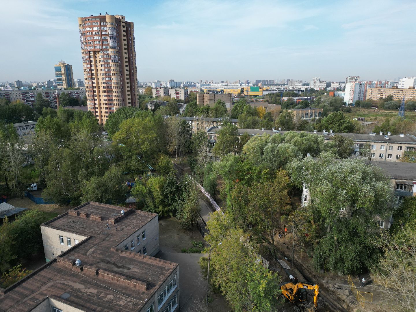 видео с коптера, жкх, теплосеть,