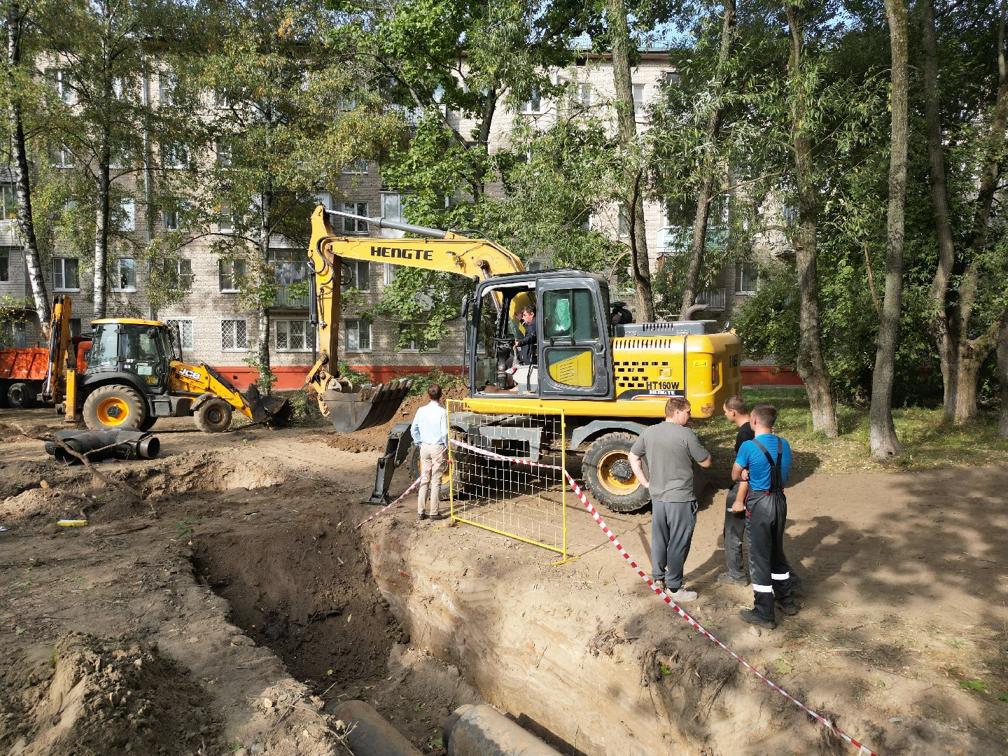 видео с коптера, жкх, теплосеть,
