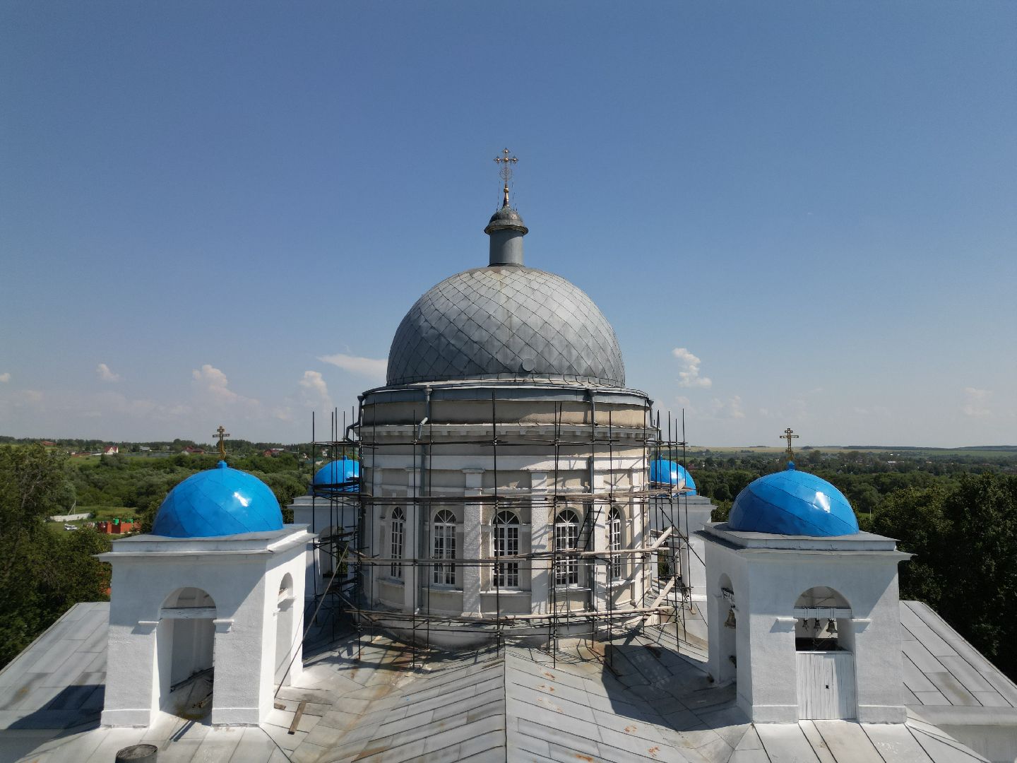 видео с коптера, церковь, серебряные пруды, города, культура,