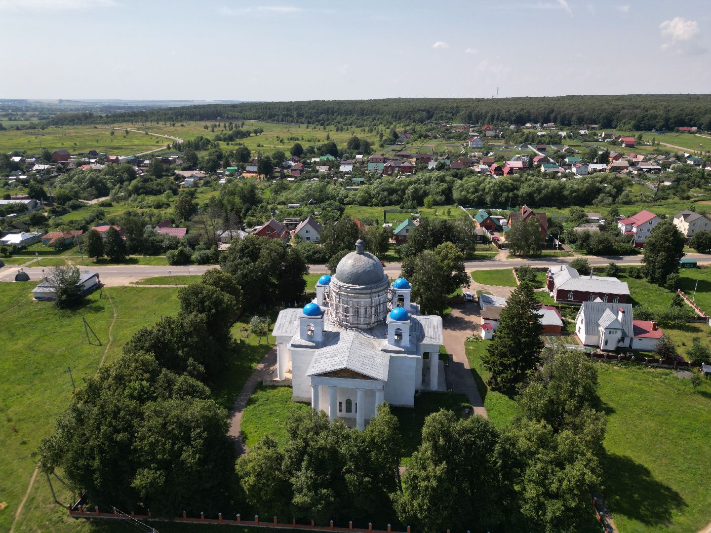 видео с коптера, церковь, серебряные пруды, города, культура,