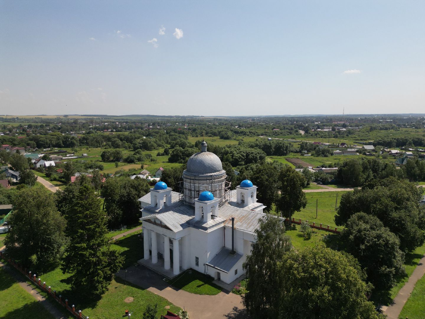 видео с коптера, церковь, серебряные пруды, города, культура,