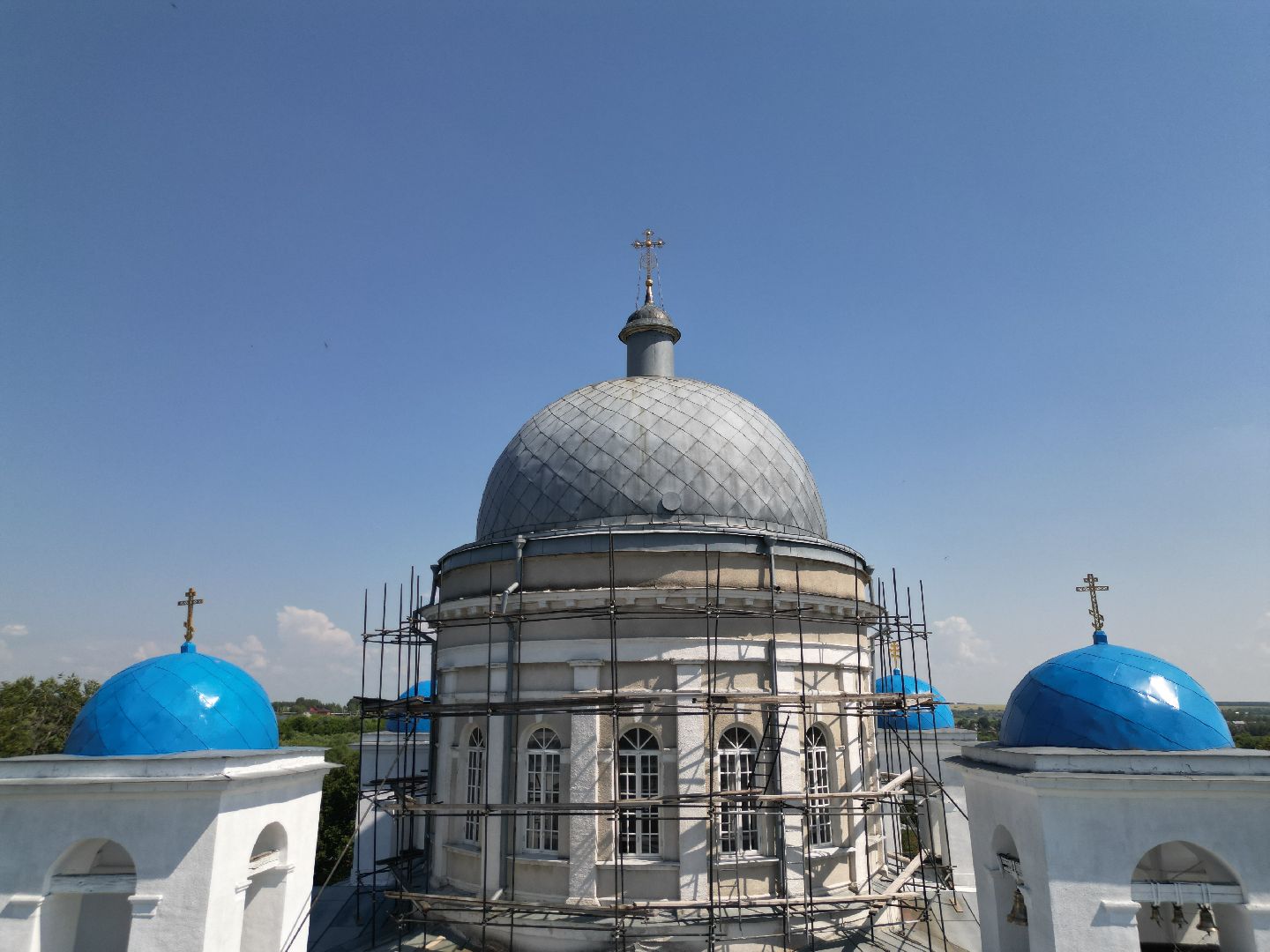 видео с коптера, церковь, серебряные пруды, города, культура,