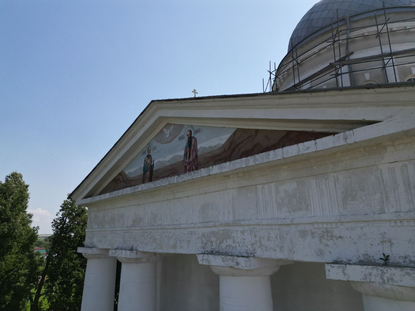 видео с коптера, церковь, серебряные пруды, города, культура,