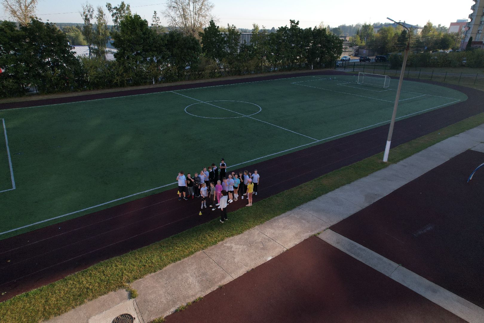 видео с коптера, школа, герой,