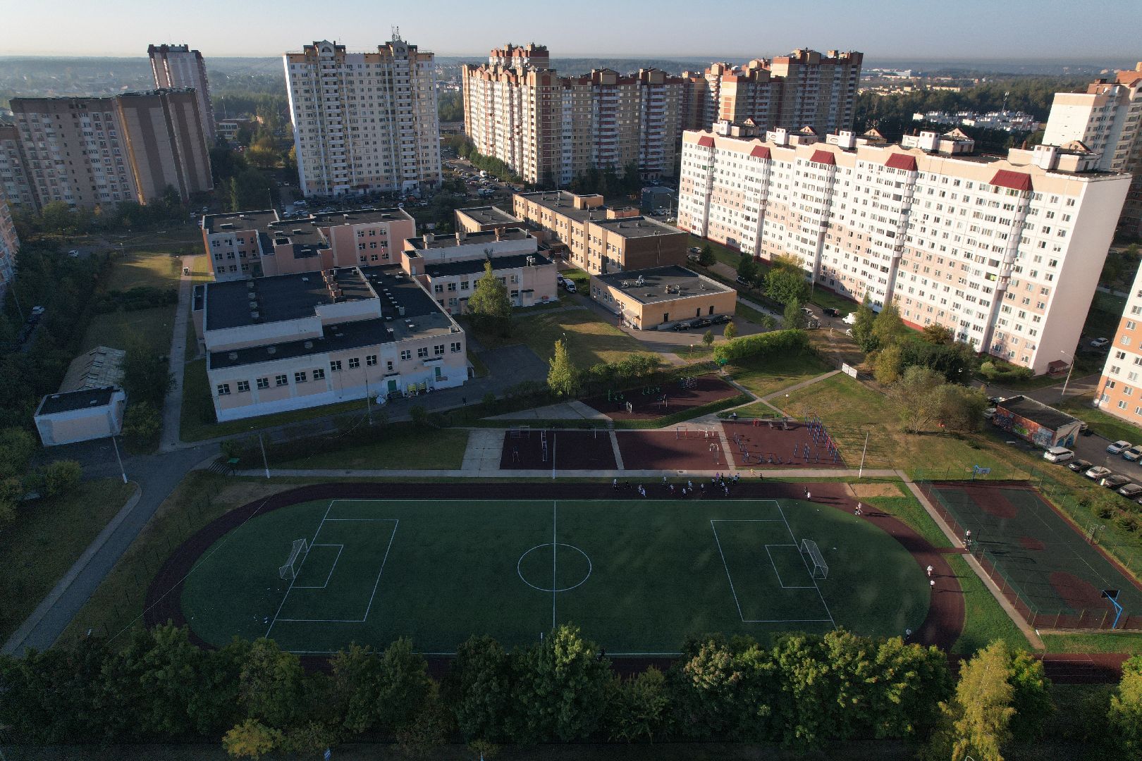 видео с коптера, школа, герой,