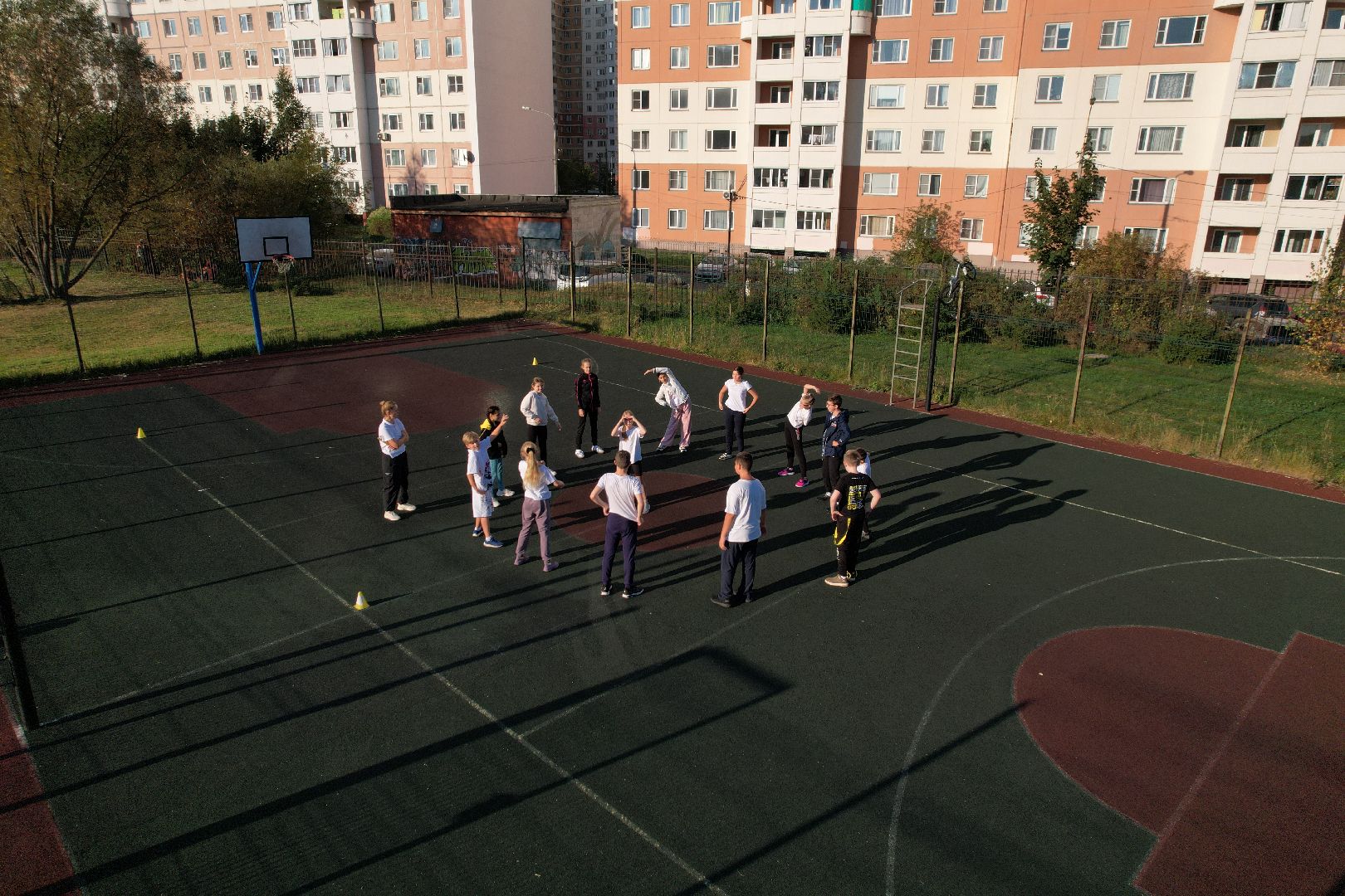 видео с коптера, школа, герой,