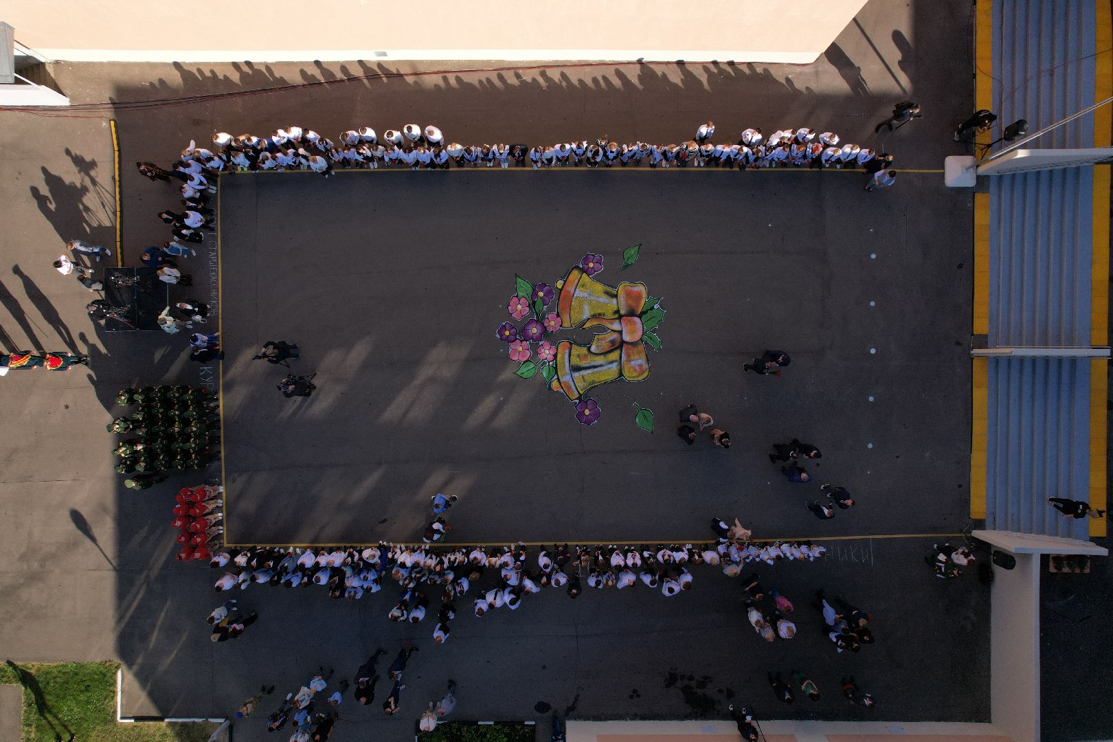 видео с коптера, школа, герой,