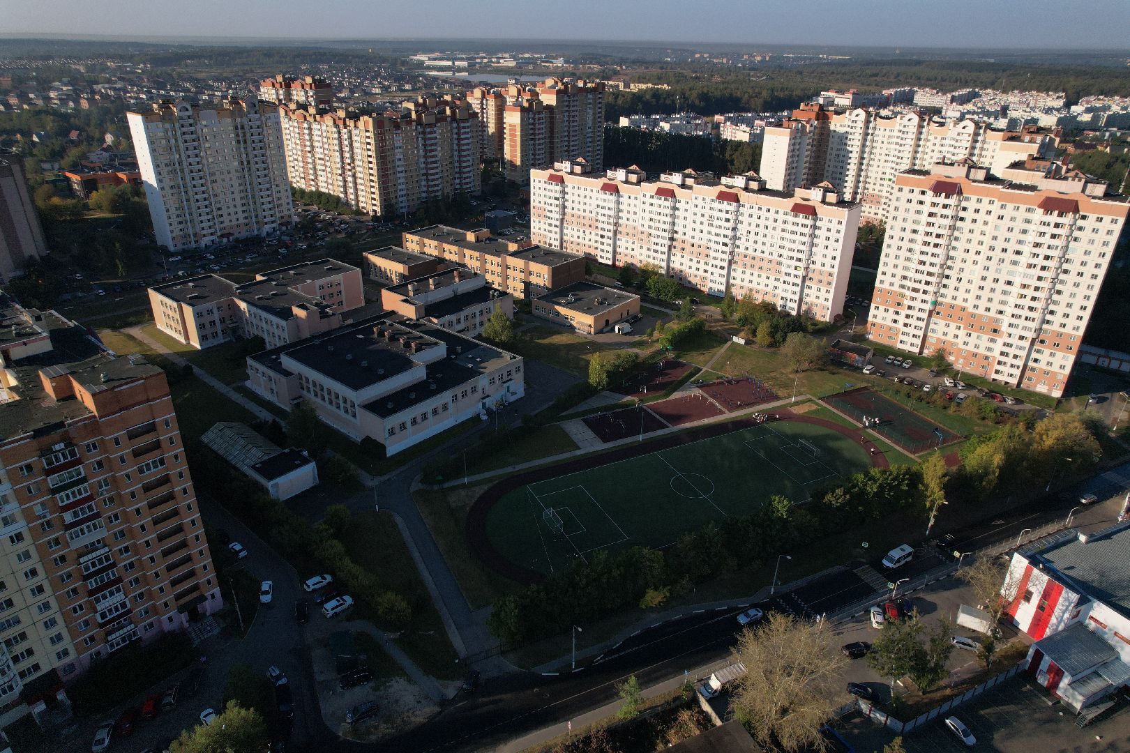 видео с коптера, школа, герой,