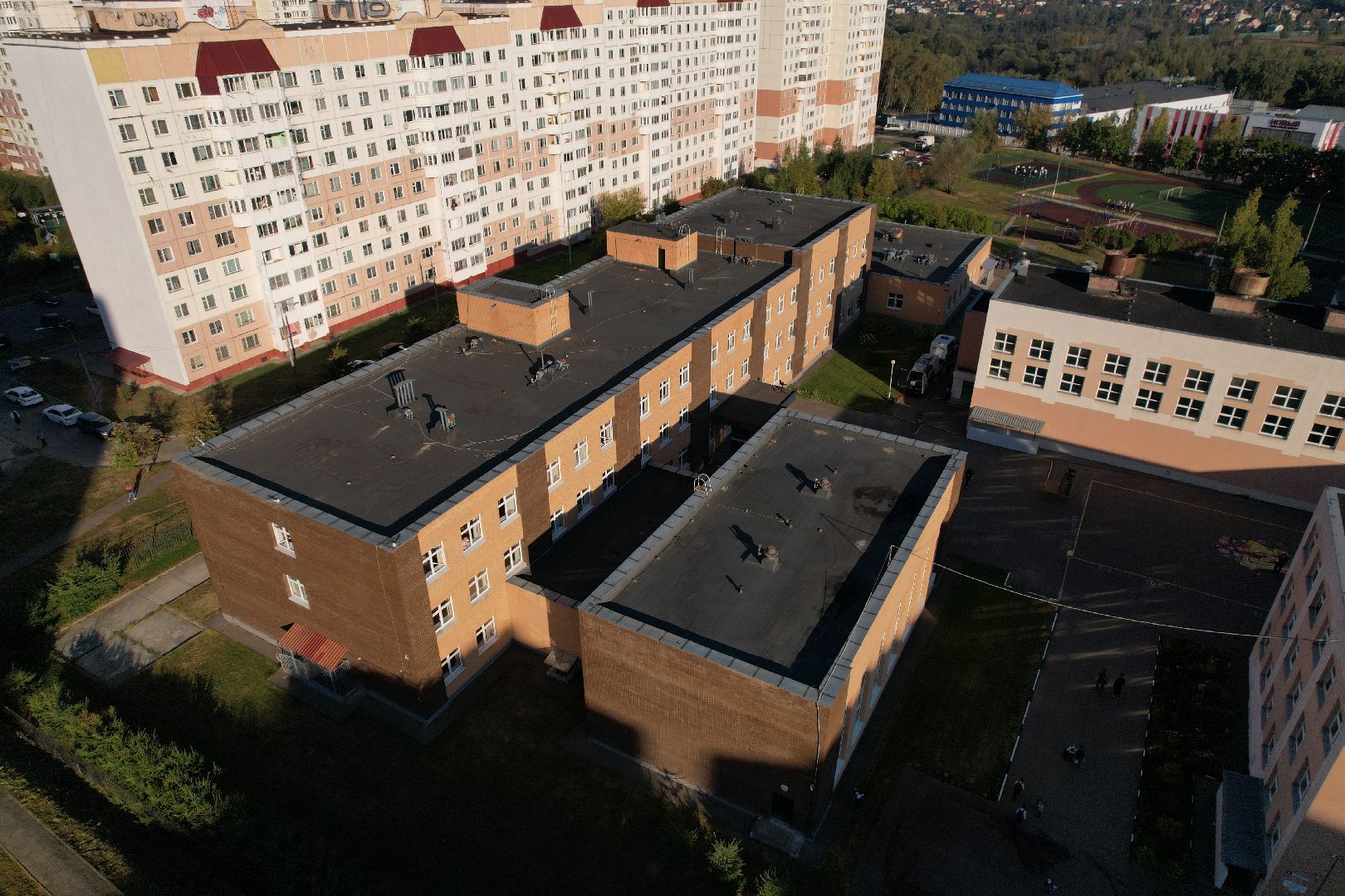 видео с коптера, школа, герой,