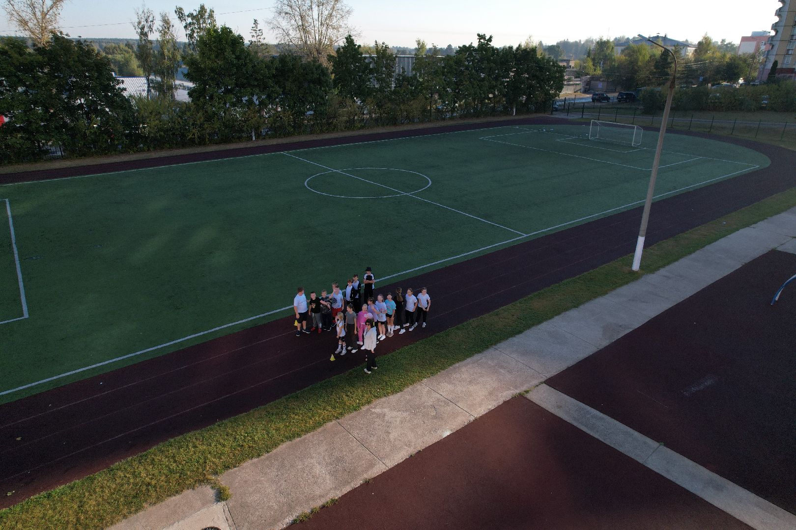 видео с коптера, школа, герой,