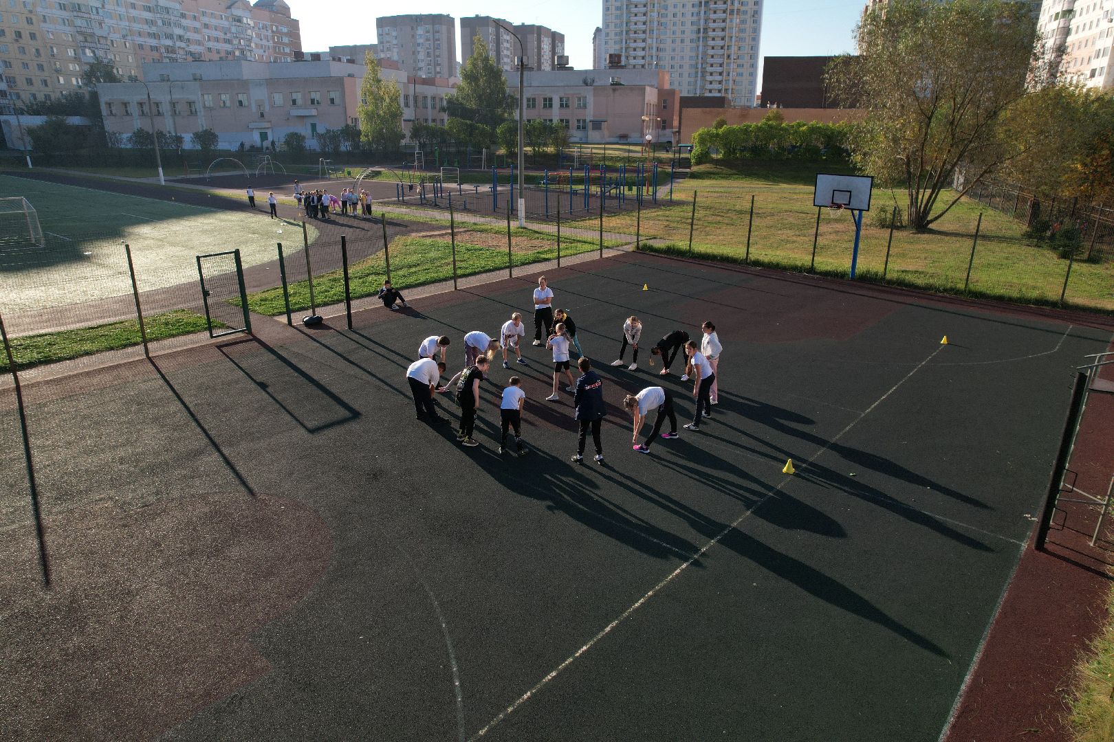 видео с коптера, школа, герой,