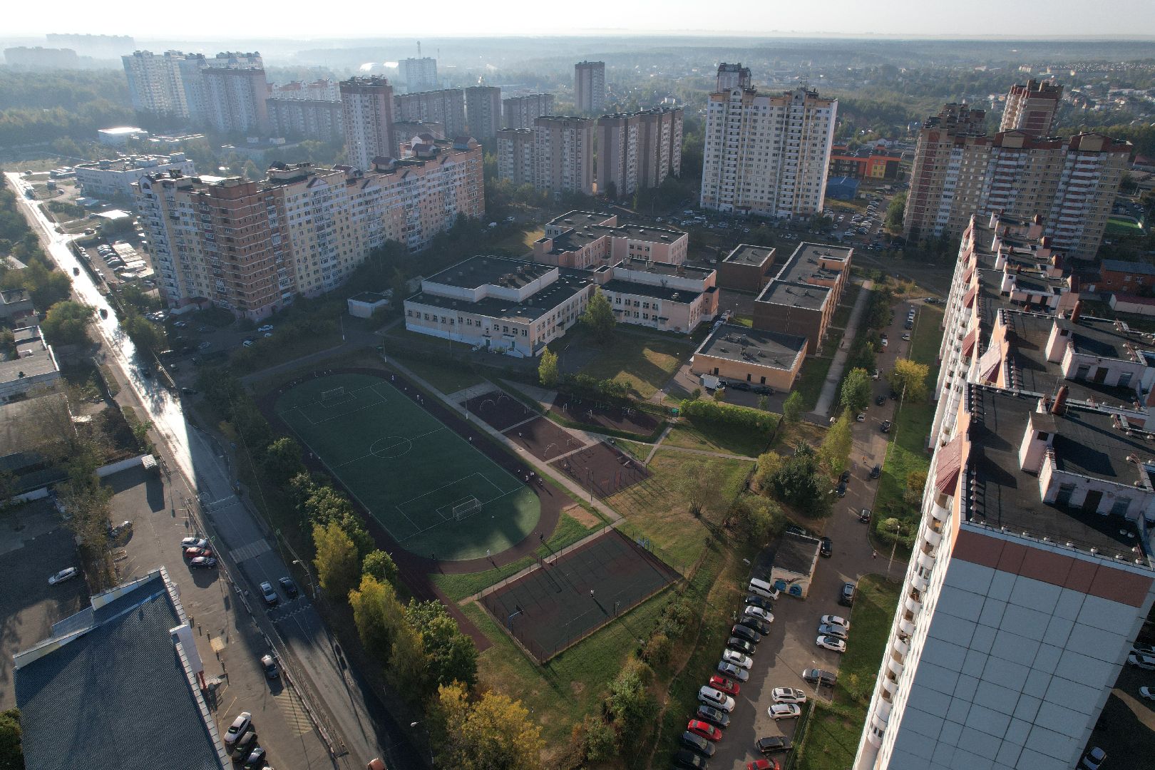 видео с коптера, школа, герой,