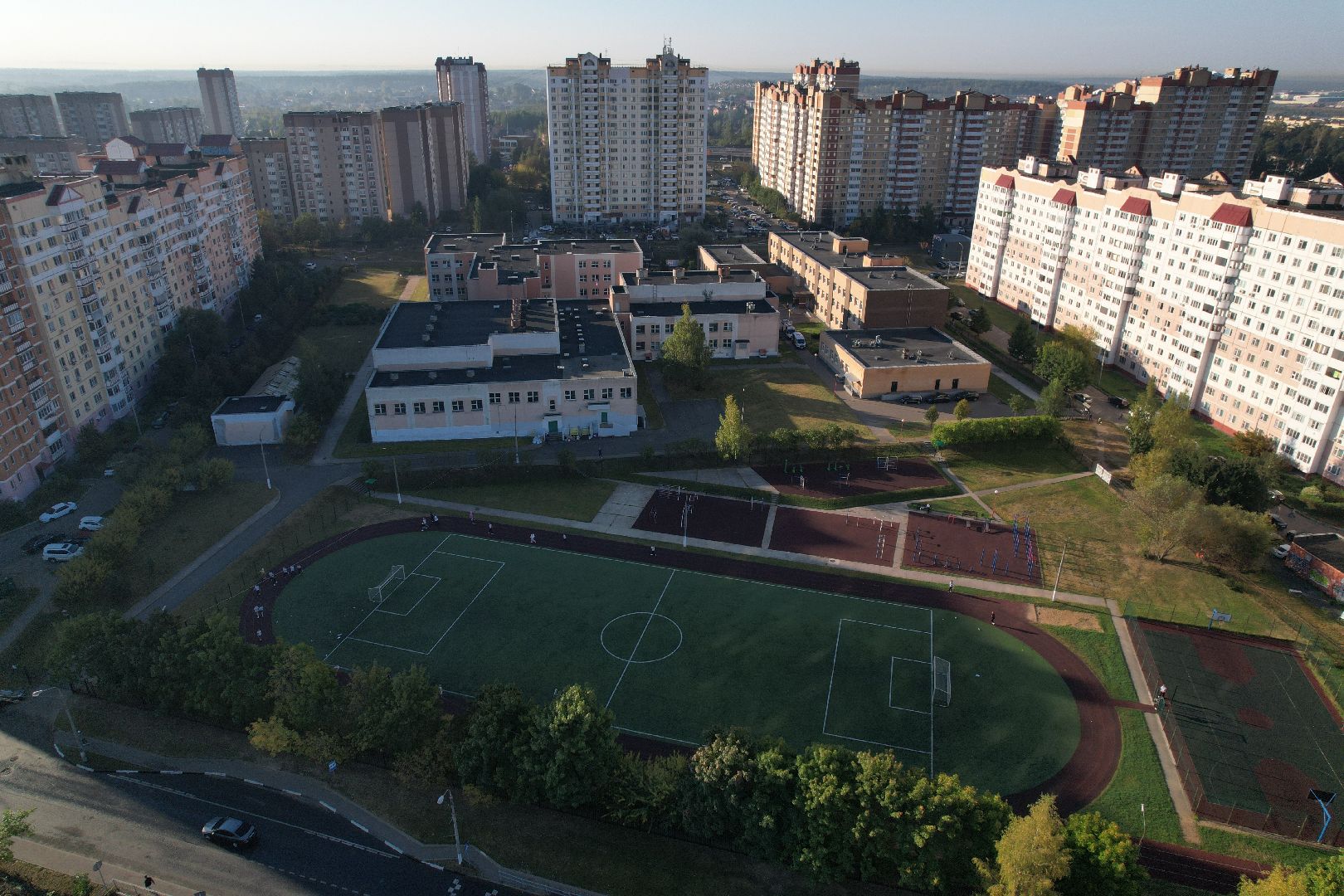 видео с коптера, школа, герой,