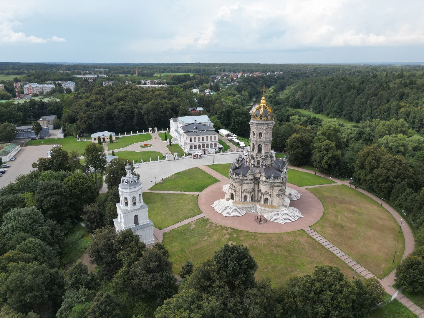 видео с коптера, дубровицы, усадьба,