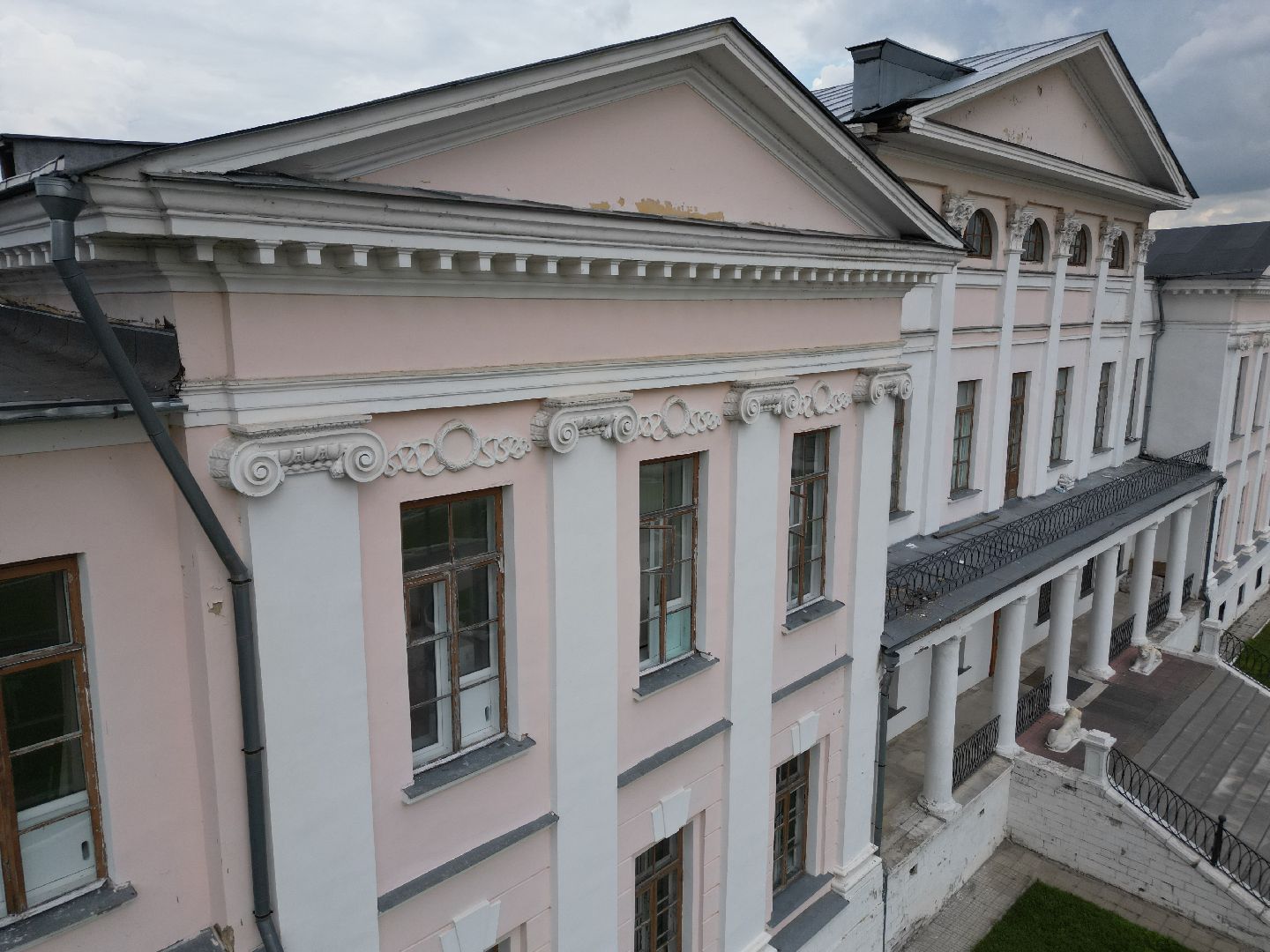 видео с коптера, дубровицы, усадьба,