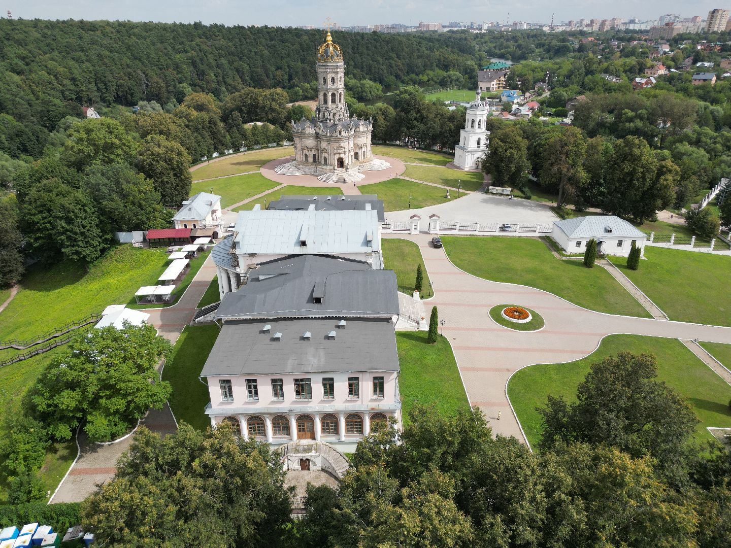 видео с коптера, дубровицы, усадьба,