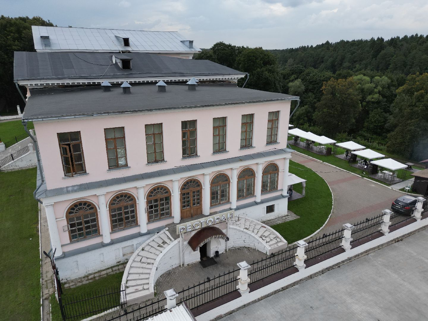 видео с коптера, дубровицы, усадьба,