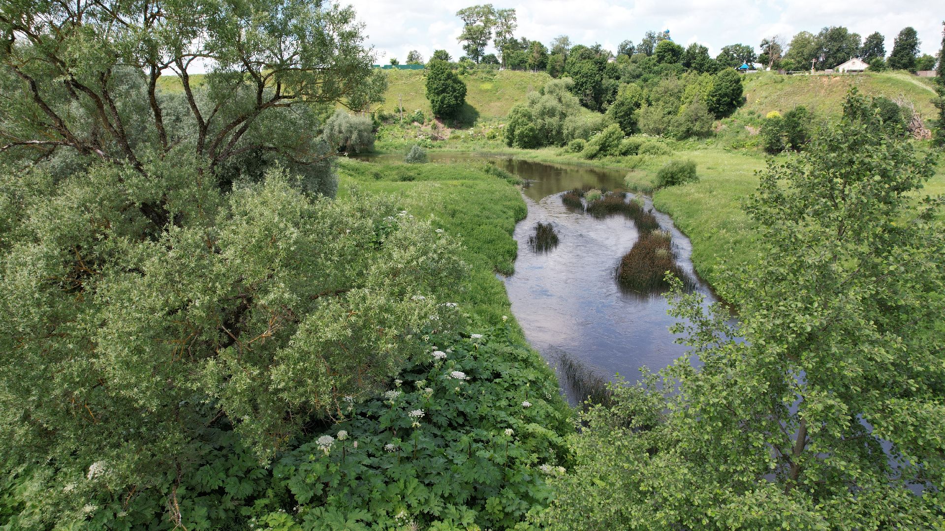 видео с коптера, можайск,