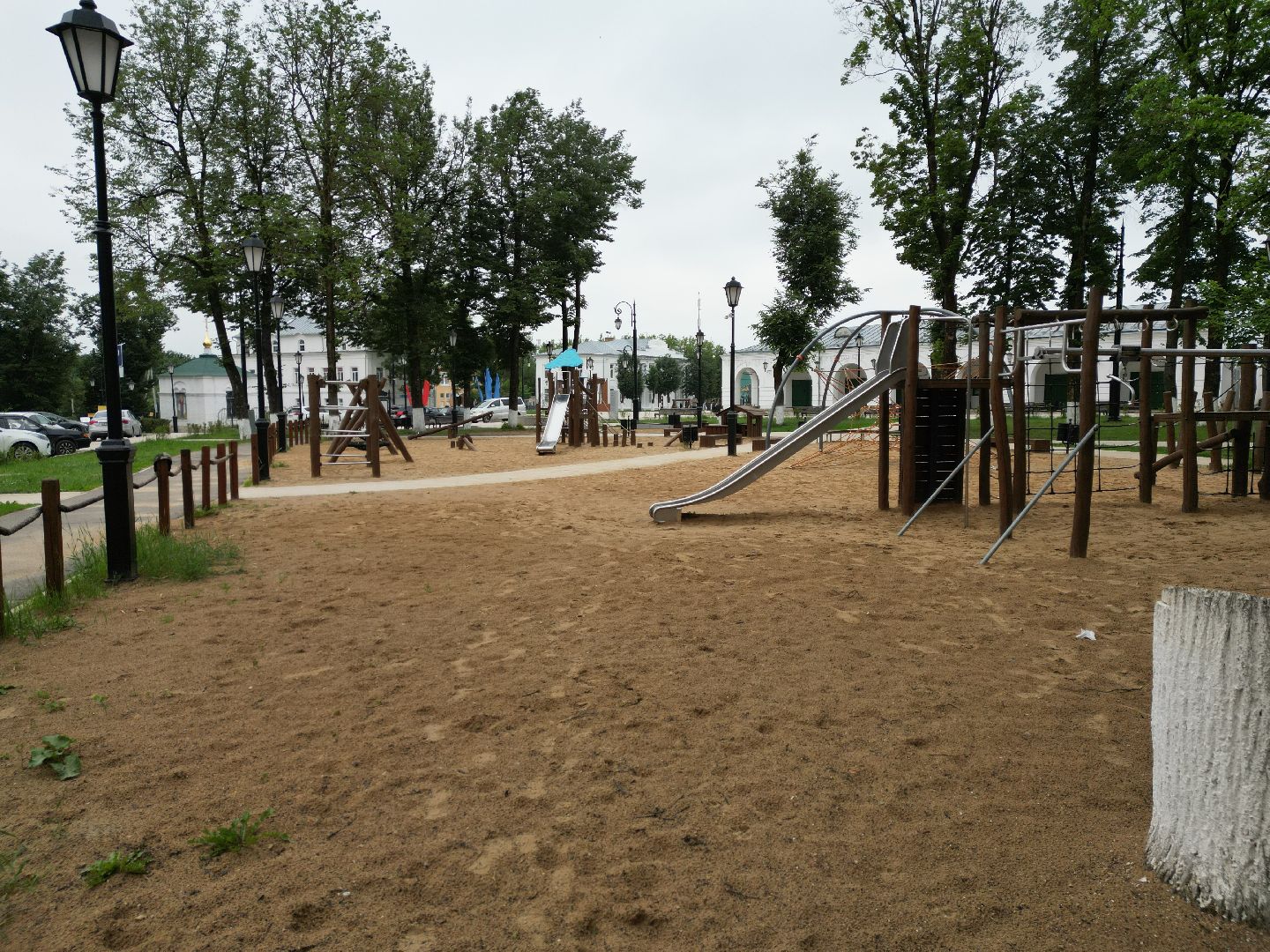 видео с коптера, детская площадка,