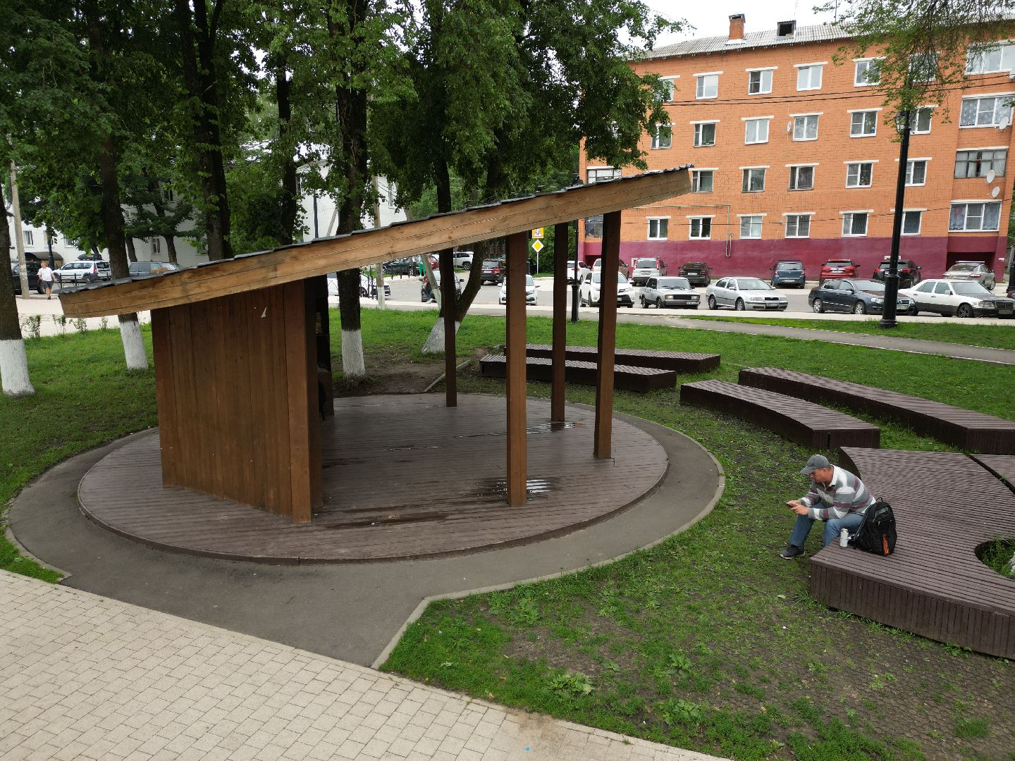 видео с коптера, детская площадка,