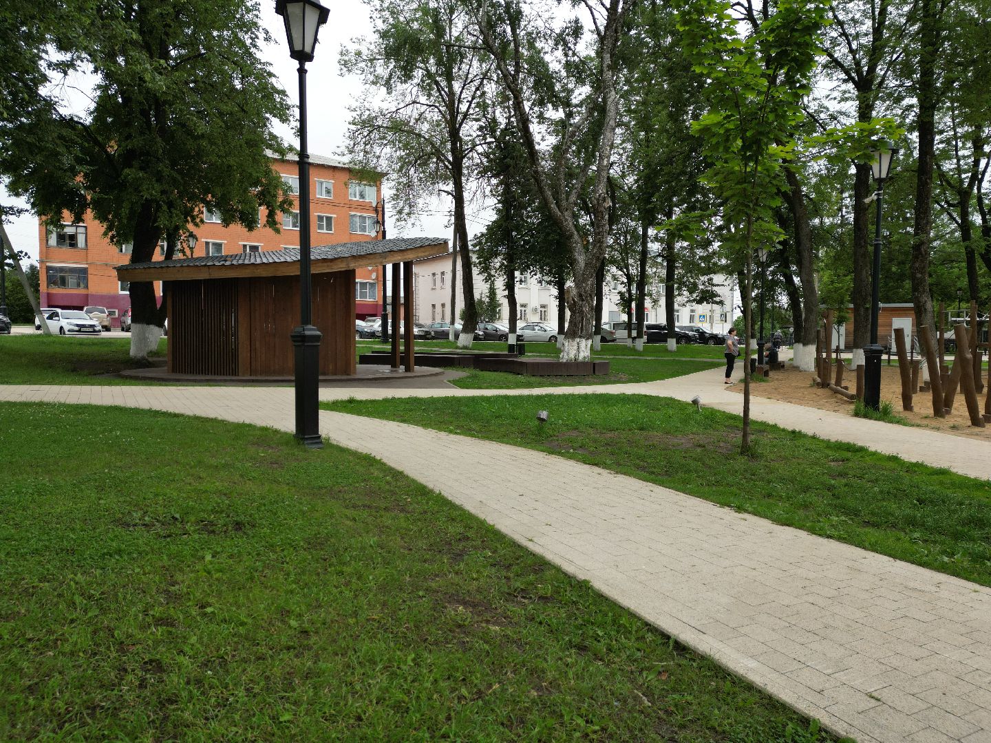 видео с коптера, детская площадка,