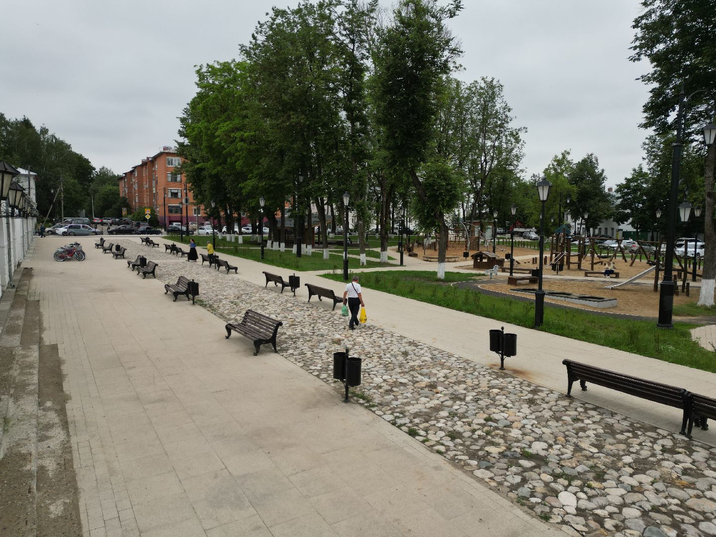 видео с коптера, детская площадка,