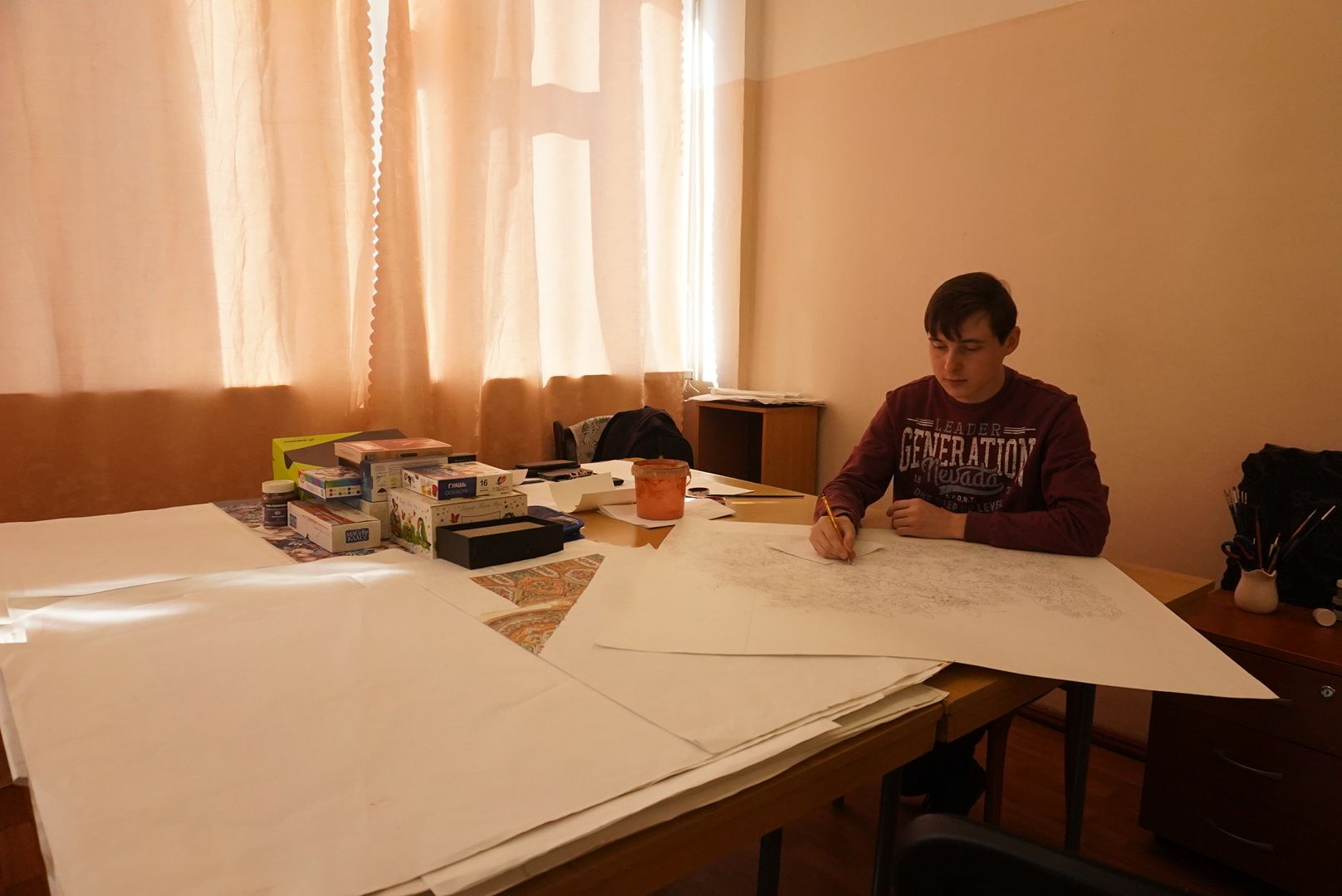 Павловский Посад, Городской округ Павловский Посад, Люди, Жители, Платки, Художник,