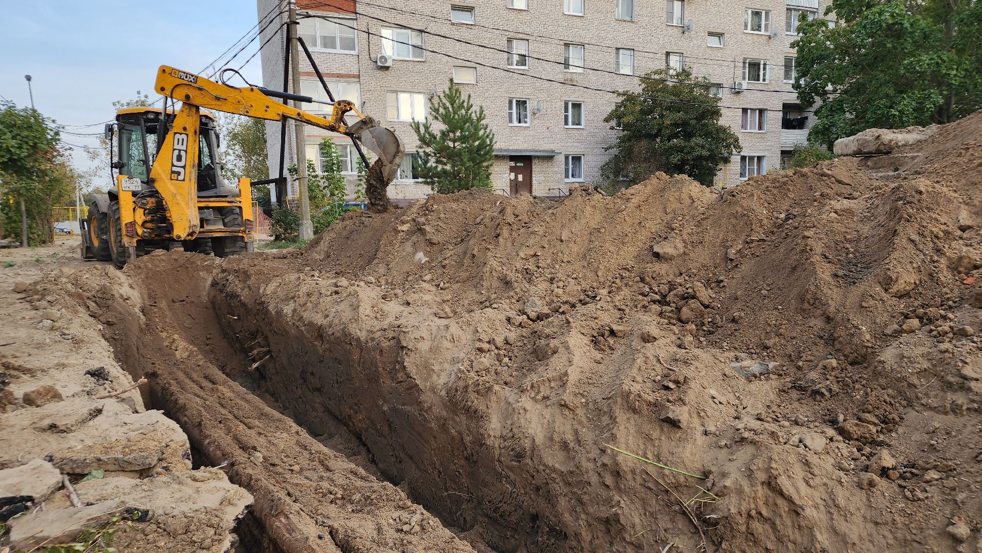 ЖКХ, теплотрасса, ремонт тепловых сетей, Лосино-Петровский,