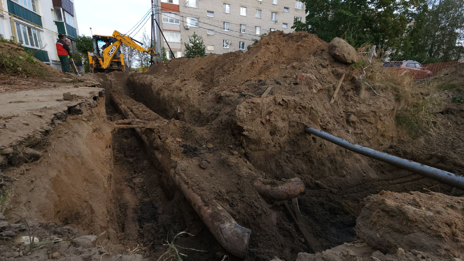 ЖКХ, теплотрасса, ремонт тепловых сетей, Лосино-Петровский,