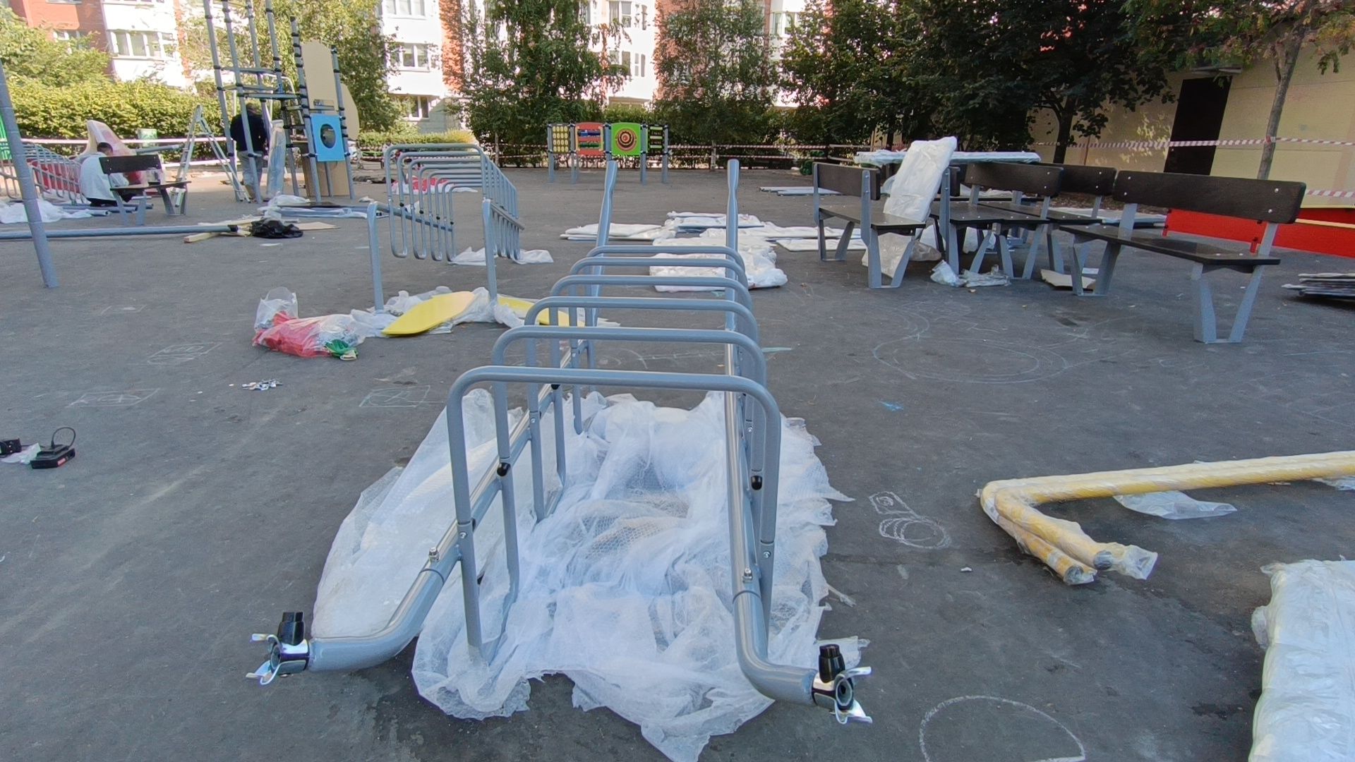 благоустройство, детская площадка, лобня,