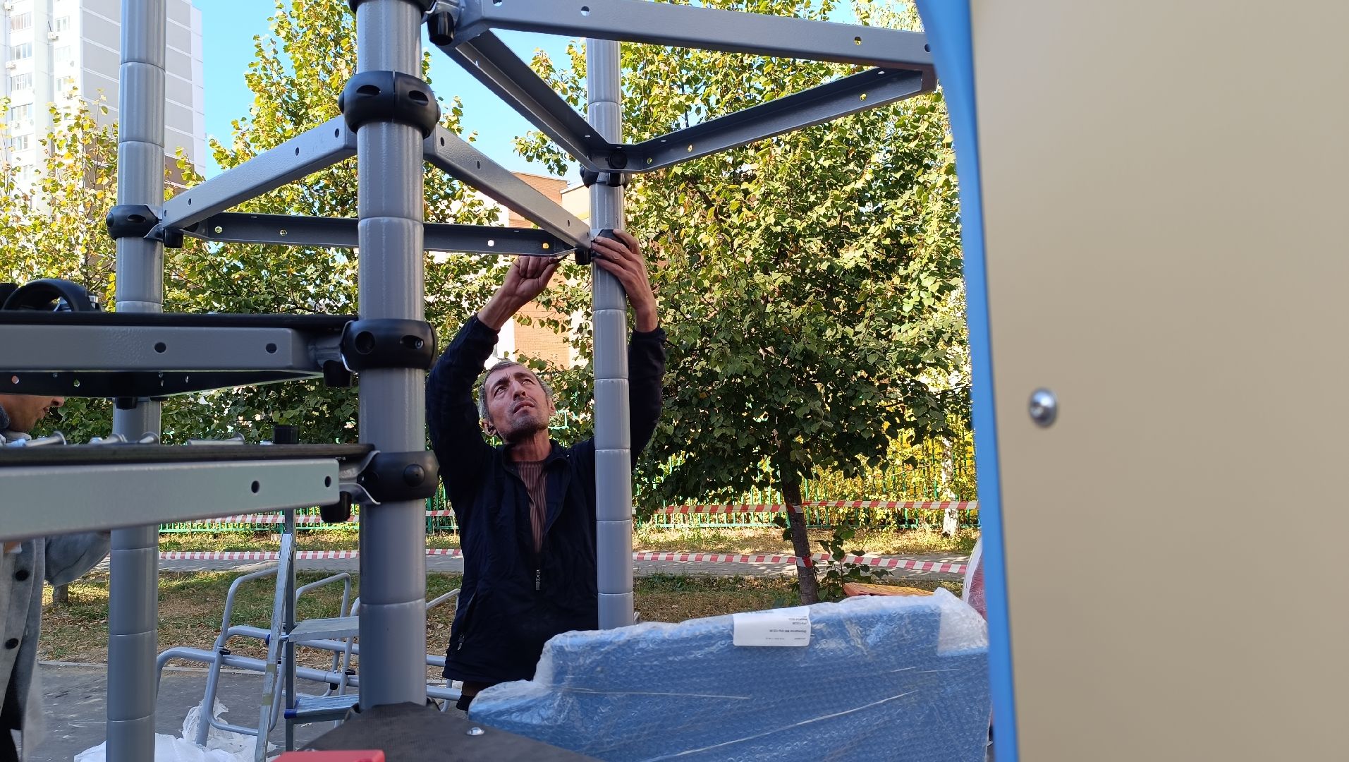 благоустройство, детская площадка, лобня,