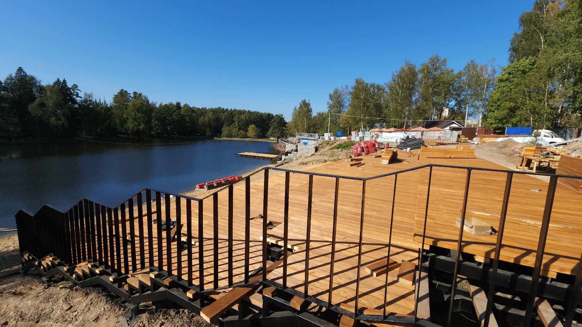 благоустройство, набережная, комфортная городская среда, Лосино-Петровский,