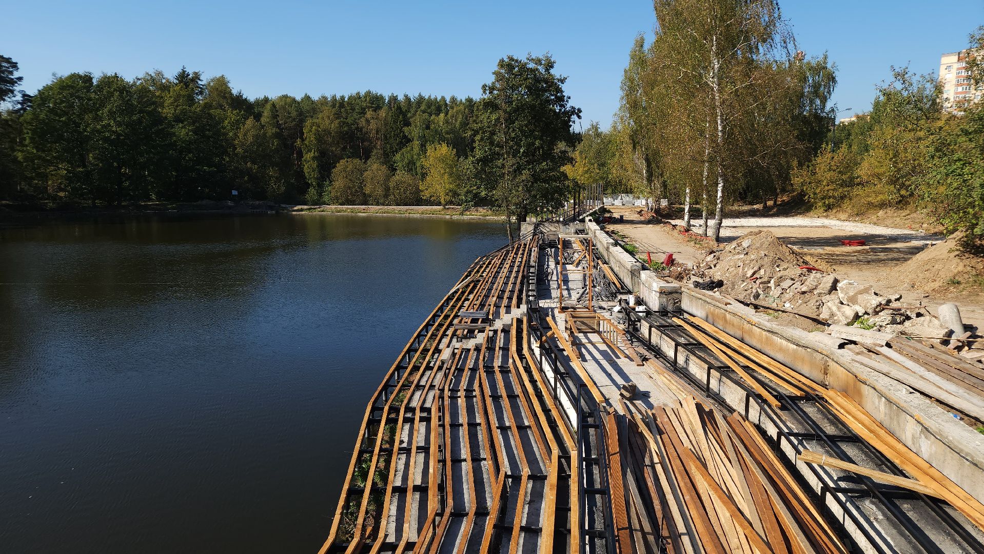благоустройство, набережная, комфортная городская среда, Лосино-Петровский,