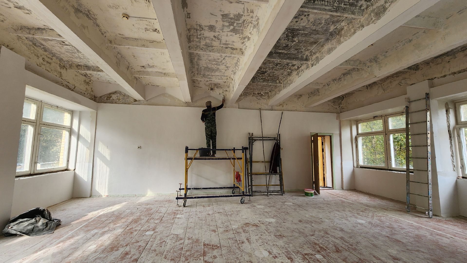 капелька, ремонт, протвино, ремонт спортивного зала, дети,