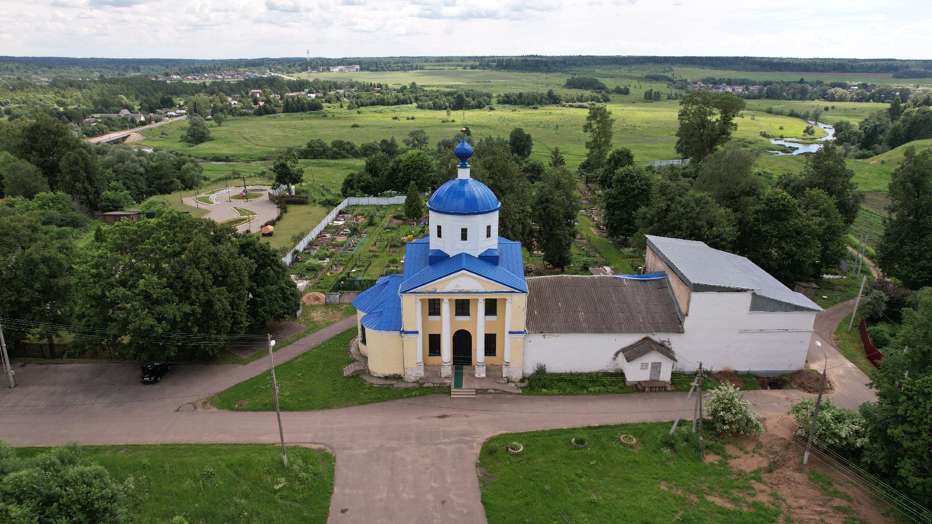 видео с коптера, наро-фоминск, верея, церковь, культура,