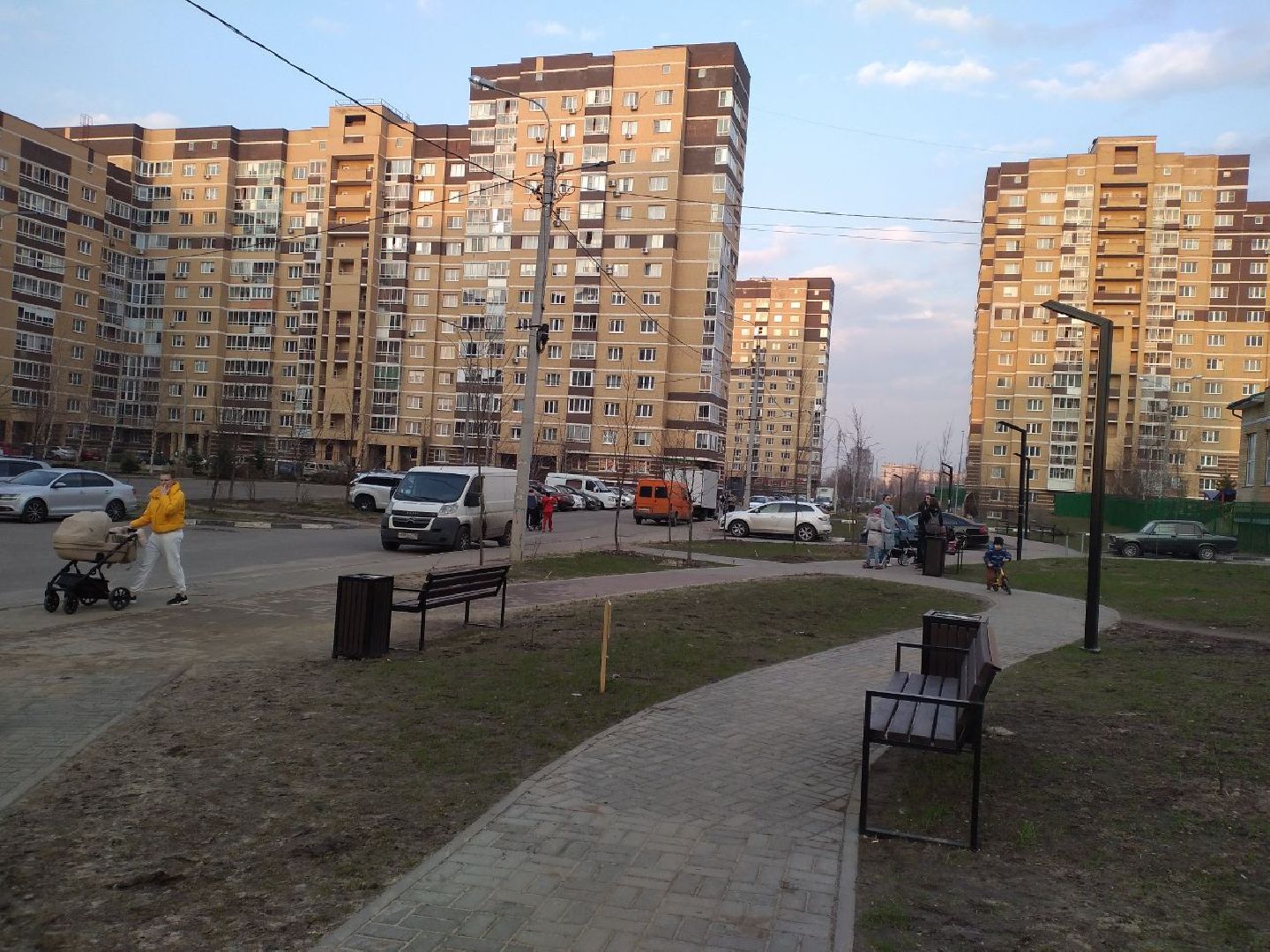 сквер, благоустройство, Лосино-Петровский