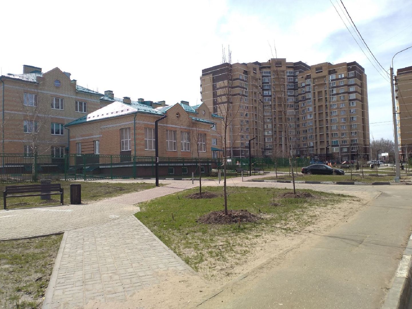 сквер, благоустройство, Лосино-Петровский