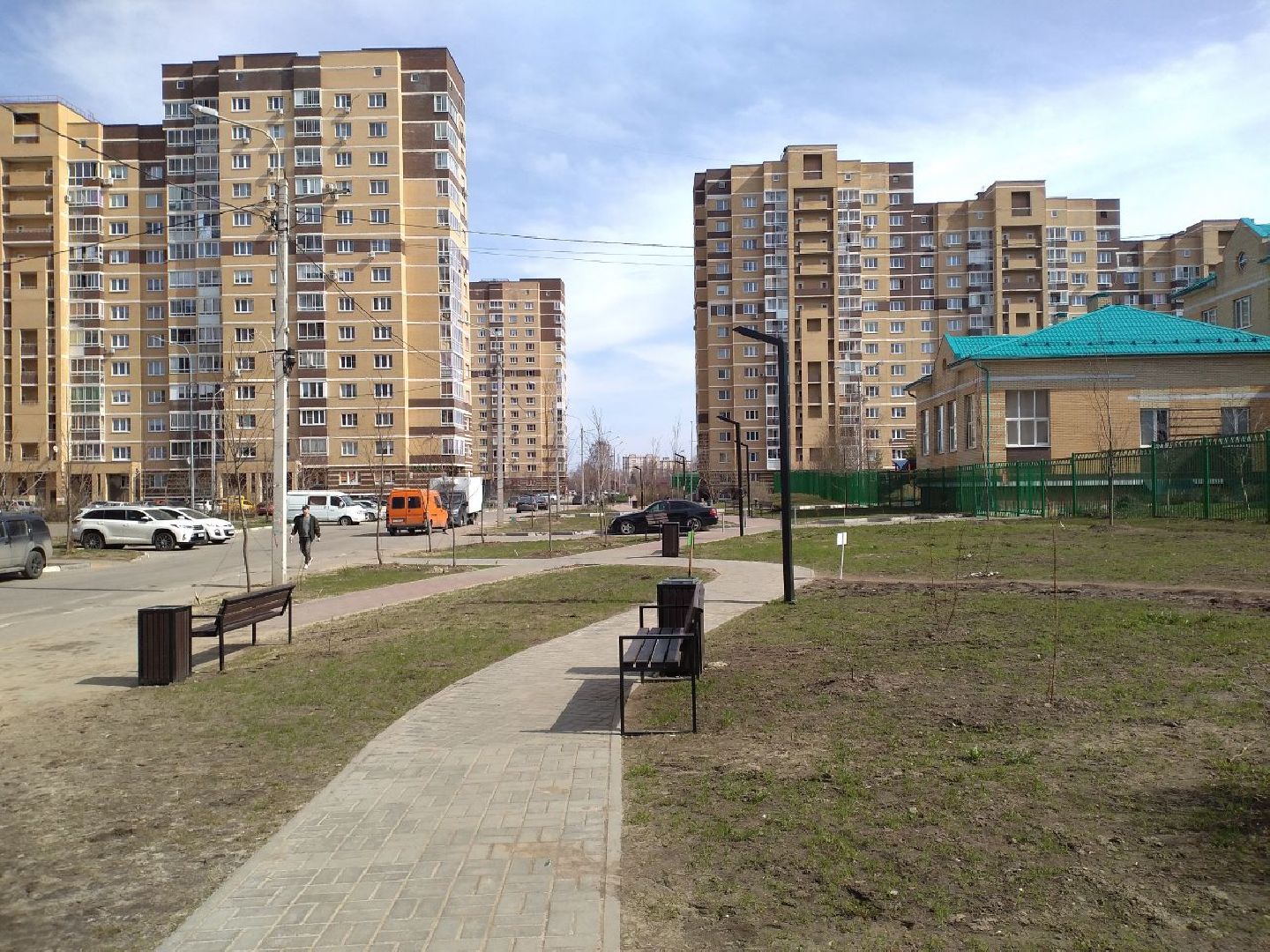 сквер, благоустройство, Лосино-Петровский