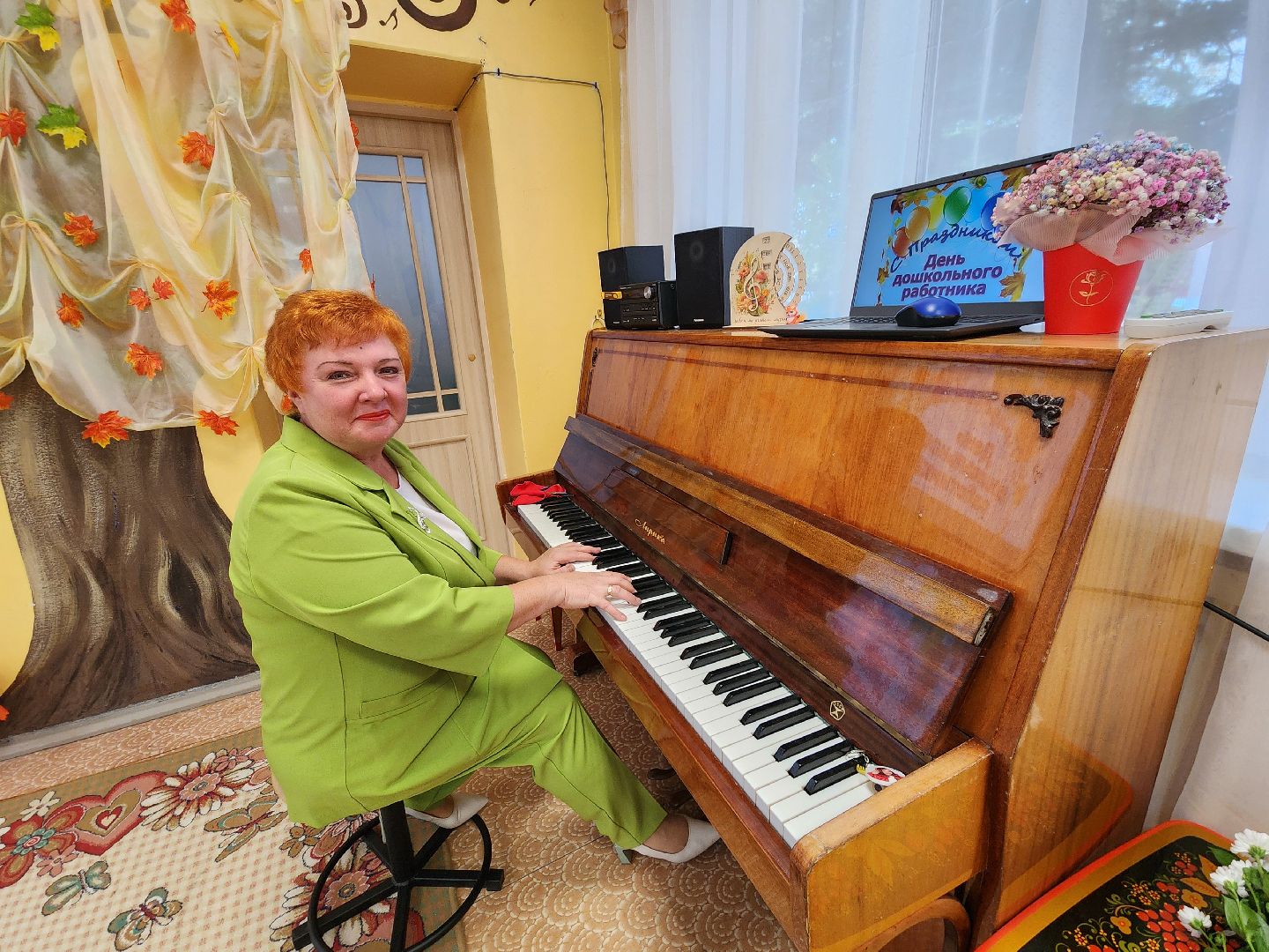 Чехов, гимназия 2, дошкольное отделение, День воспитателя, музыкальный работник, Ирина Первова, поздравления, торжественное мероприятие,