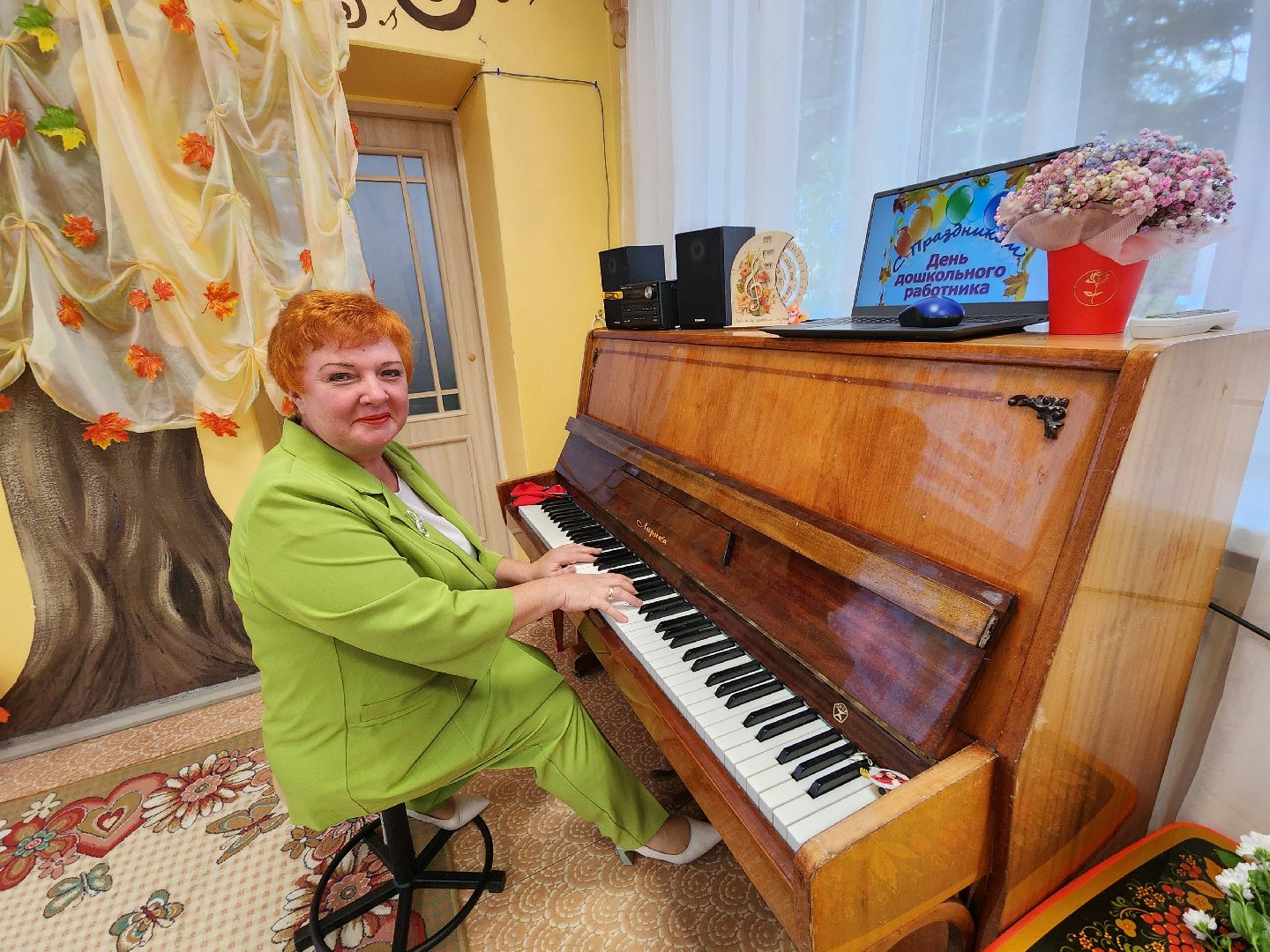 Чехов, гимназия 2, дошкольное отделение, День воспитателя, музыкальный работник, Ирина Первова, поздравления, торжественное мероприятие,