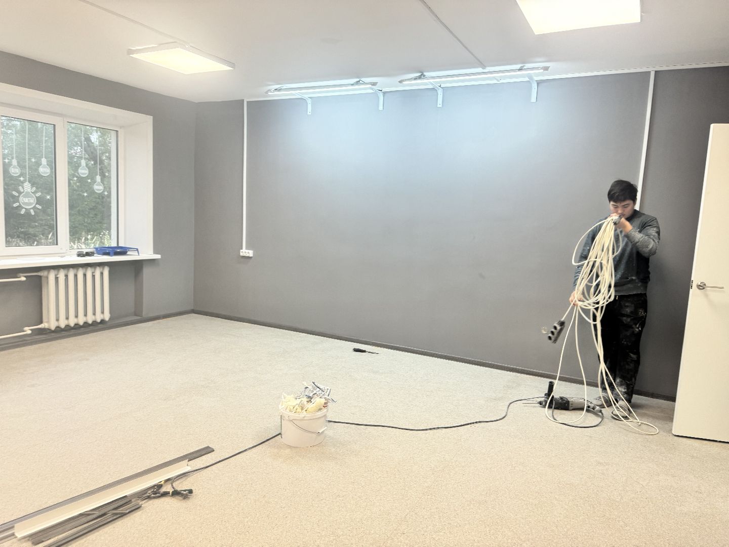 шаховская, ремонт в колледже, строительные работы,