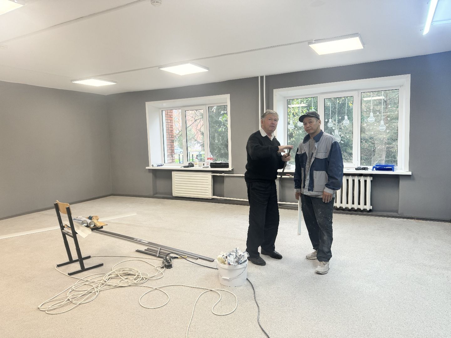 шаховская, ремонт в колледже, строительные работы,