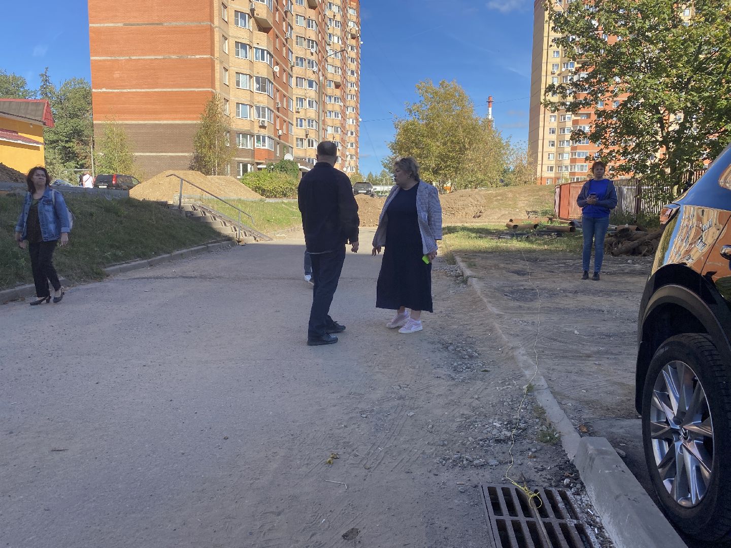 благоустройство территории, Власиха Тополек, пешеходные тротуары, работы по благоустройству, комплексное благоустройство власиха,