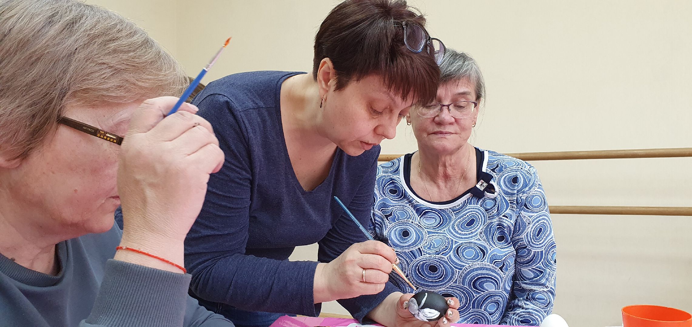 Пасха, роспись, мастер-класс, Дзержинский, Активное долголетие, изобразительное искусство