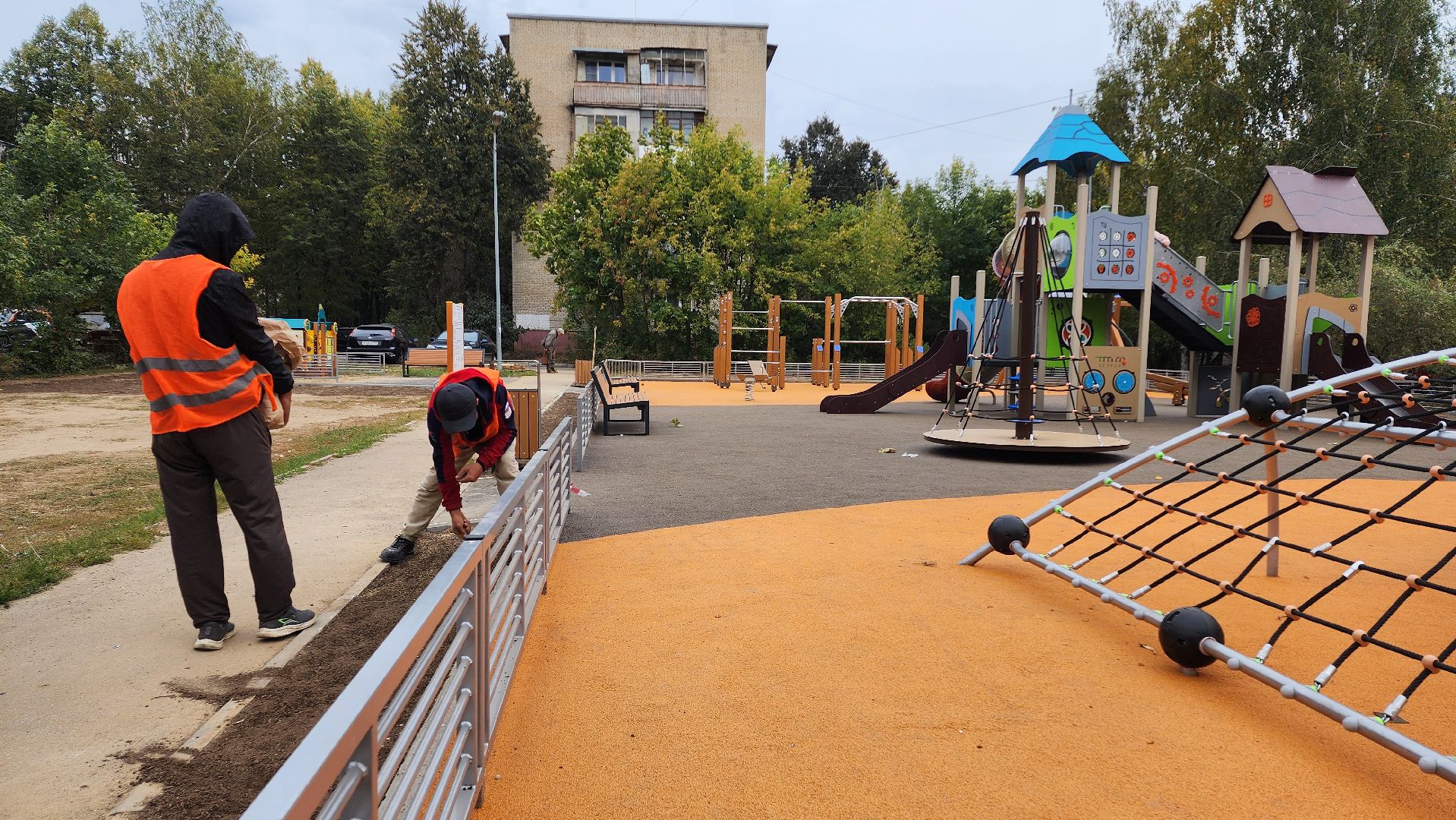 благоустройство, Домодедово, Подмосковье, Детская площадка, программа губернатора,