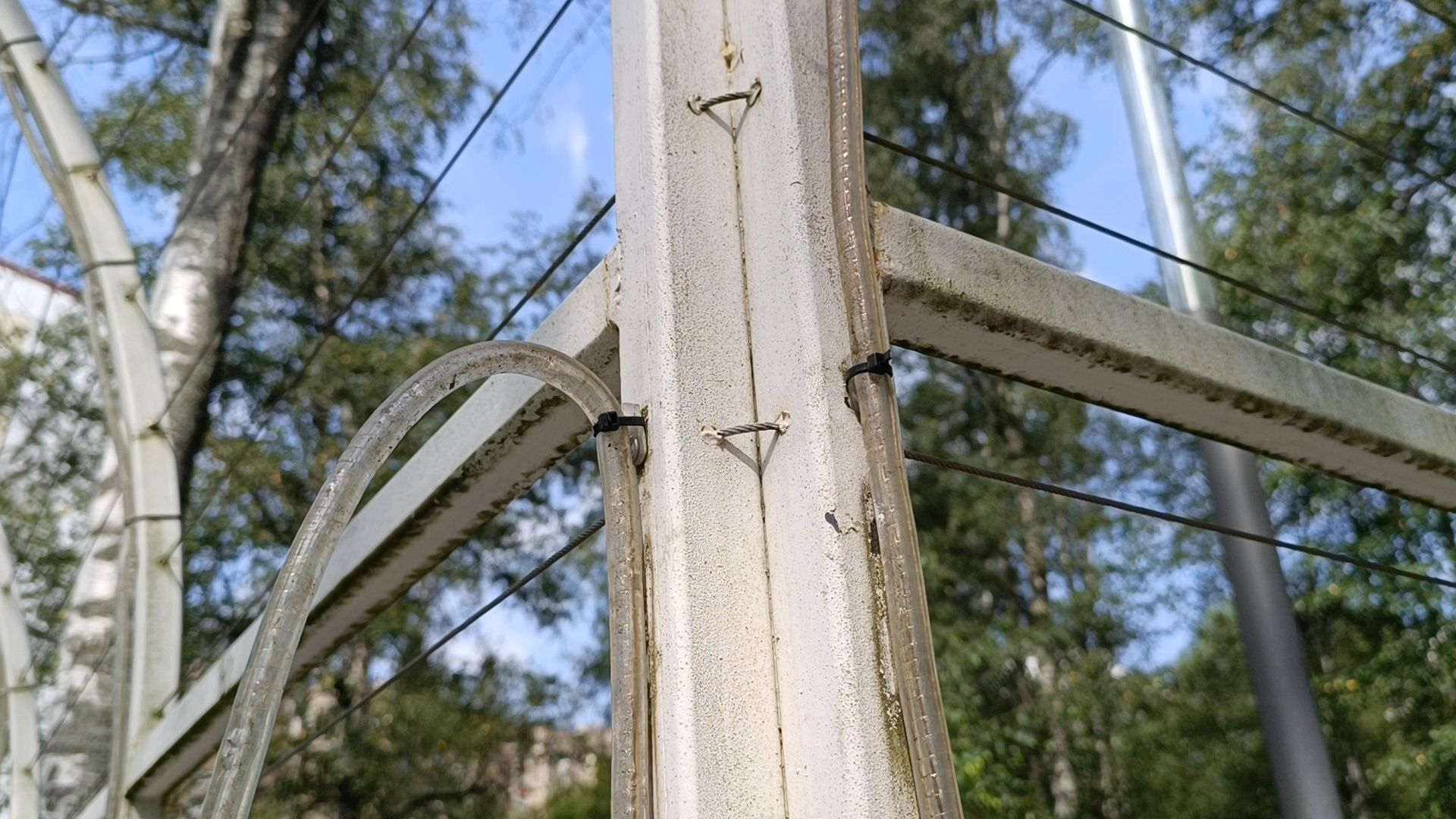 парк, лобня, храм, подсветка,