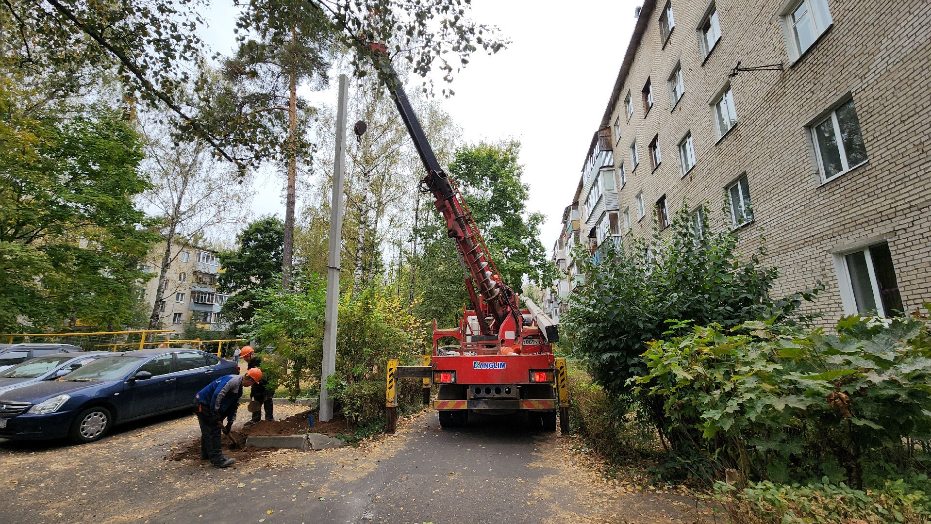 пушкино, опоры уличного освещения, светильник, комплексное благоустройство, электросети,