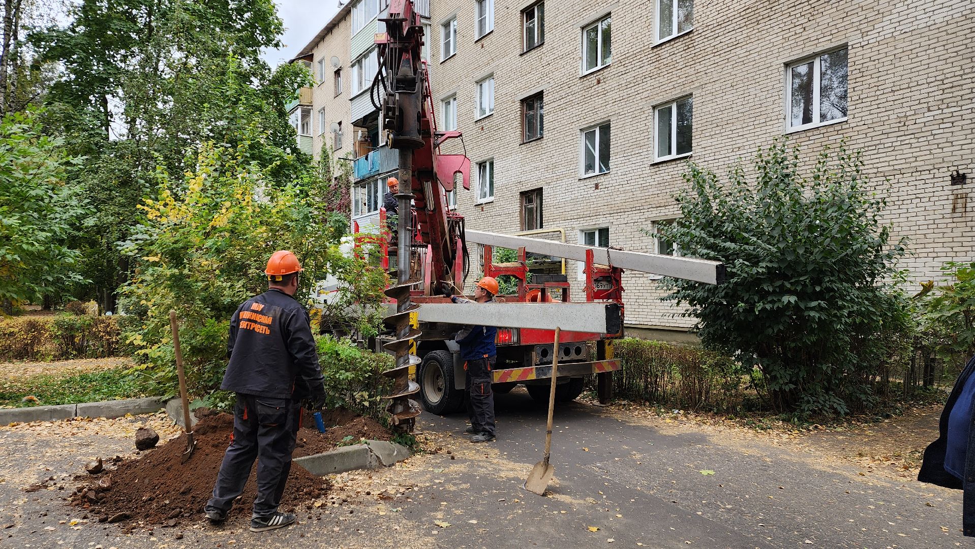 пушкино, опоры уличного освещения, светильник, комплексное благоустройство, электросети,