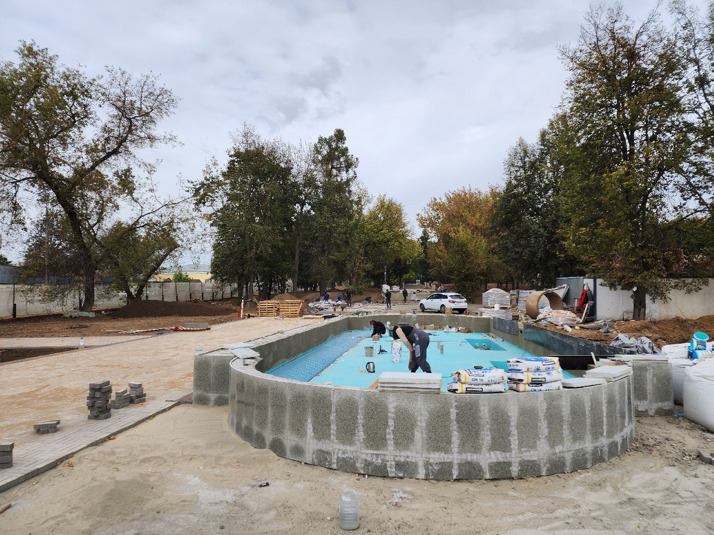 Чехов, бульвар Чехова, реконструкция, благоустройство, строительство, фонтан, малые архитектурные формы, пешеходные дорожки, нацпроект жилье и городская среда, готовность объекта, сквер Чехова,